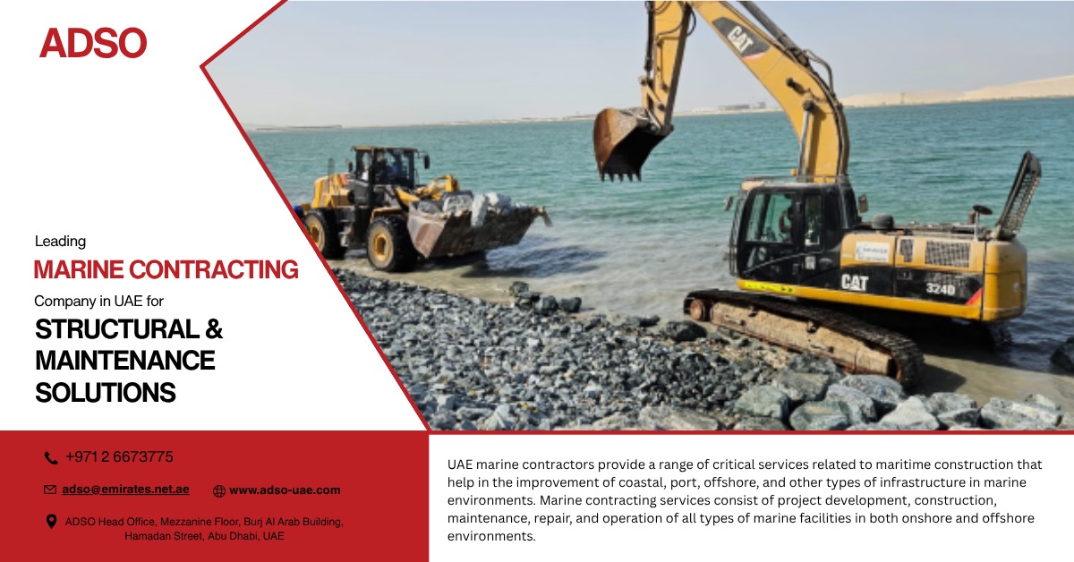 Leading Marine Contracting Company in UAE for Structural and Maintenance Solutions